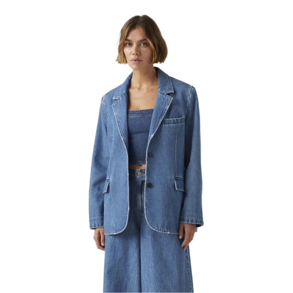 Levi's Blue Denim Blazer size medium